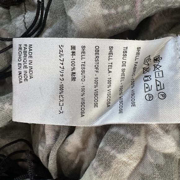 Cleobella Women's Kate Adjustable Strap Boho Print Fringe Mini Dress Size S - Picture 5 of 7